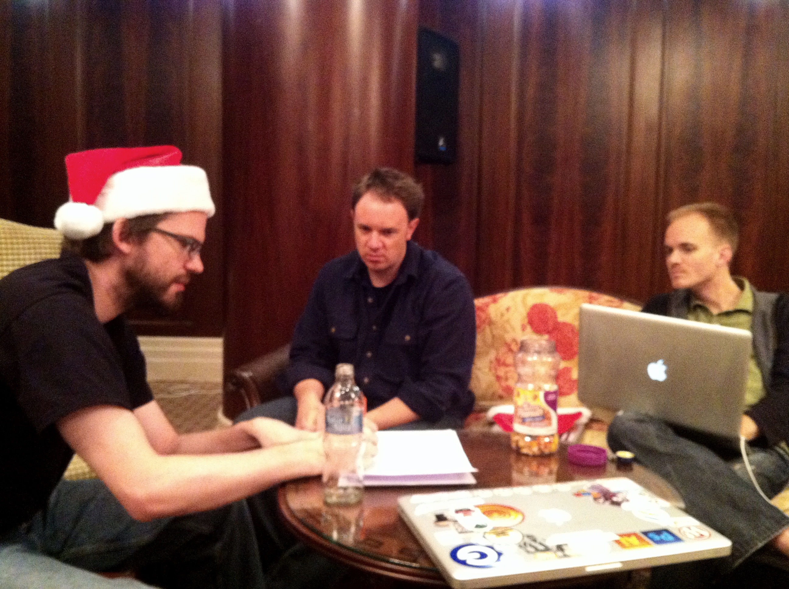 Team Santa creating the x-post function, among other things, in Budapest
